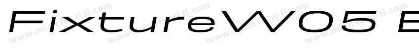 FixtureW05 ExpandedMedium Regular字体转换